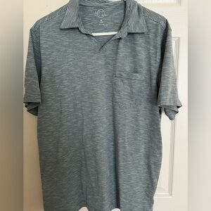 Even Tide Blue Striped Short Sleeve Shirt